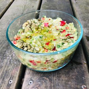 cauliflower bell pepper salad
